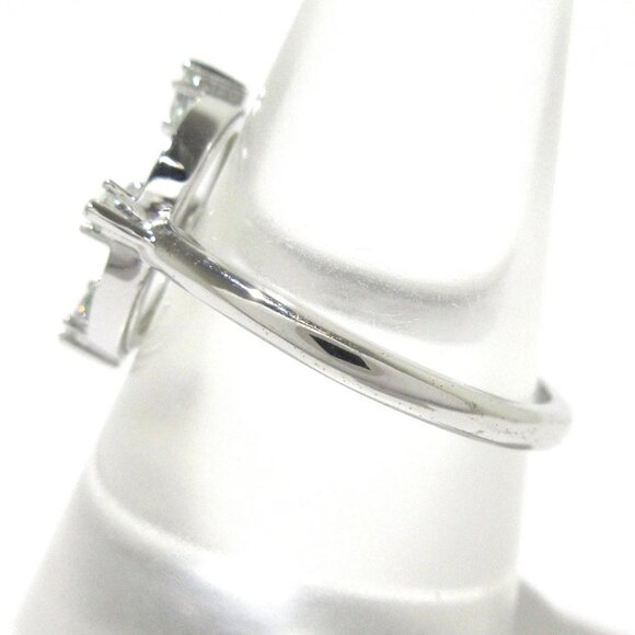 Auth SWAROVSKI - Clear Silver Swarovski Crystal Hardware Ring - Picture 3 of 7